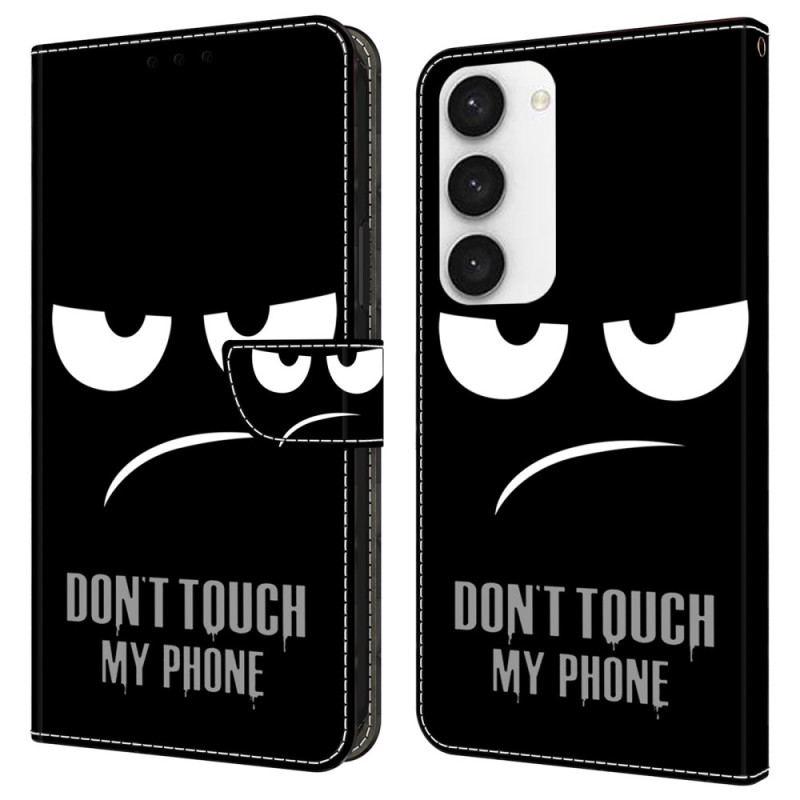 Etui Folio Do Samsung Galaxy S24 Plus 5g Nie Dotykaj Mojego Telefonu