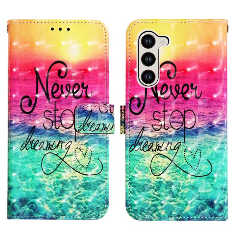 Etui Folio Do Samsung Galaxy S24 Plus 5g Nigdy Nie Przestawaj Marzyć