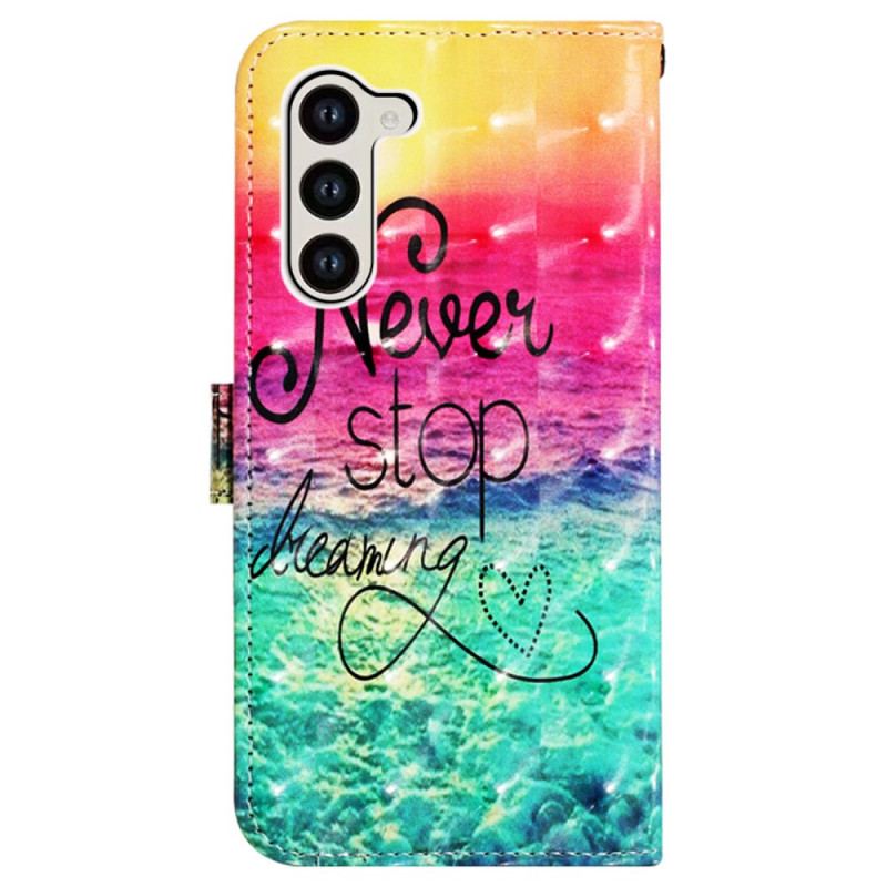 Etui Folio Do Samsung Galaxy S24 Plus 5g Nigdy Nie Przestawaj Marzyć