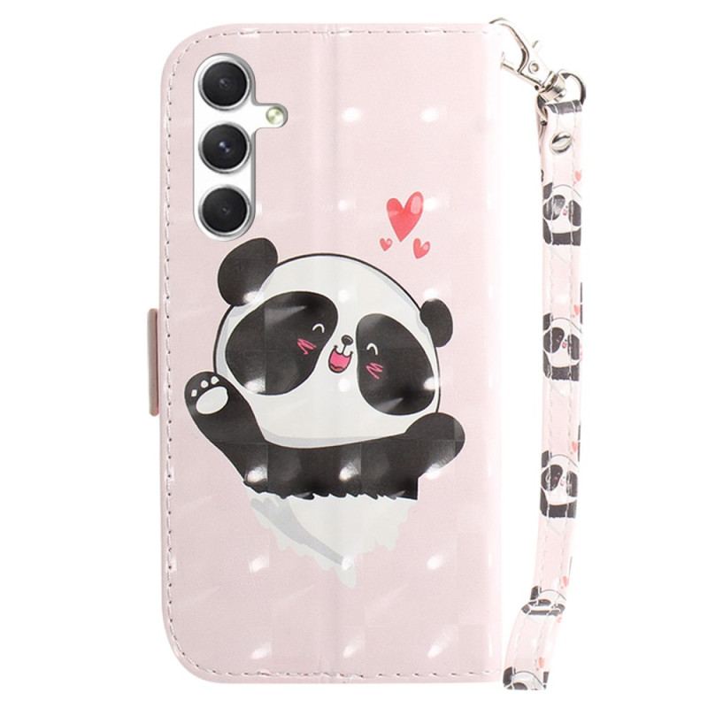 Etui Folio Do Samsung Galaxy S24 Plus 5g Panda Love Z Paskiem