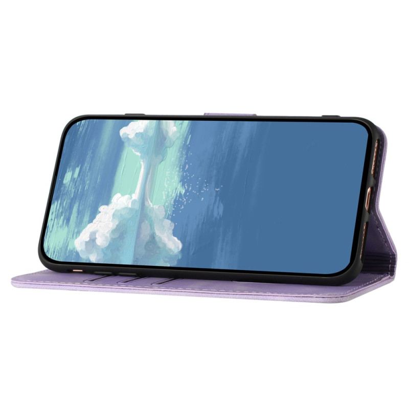 Etui Folio Do Samsung Galaxy S24 Plus 5g Pasek W Stylu Retro