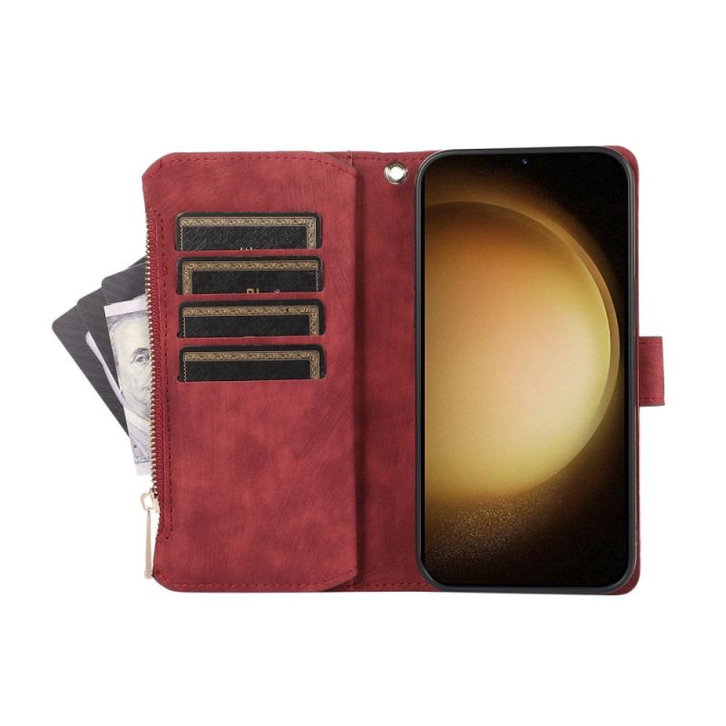Etui Folio Do Samsung Galaxy S24 Plus 5g Pikowana Z Paskiem