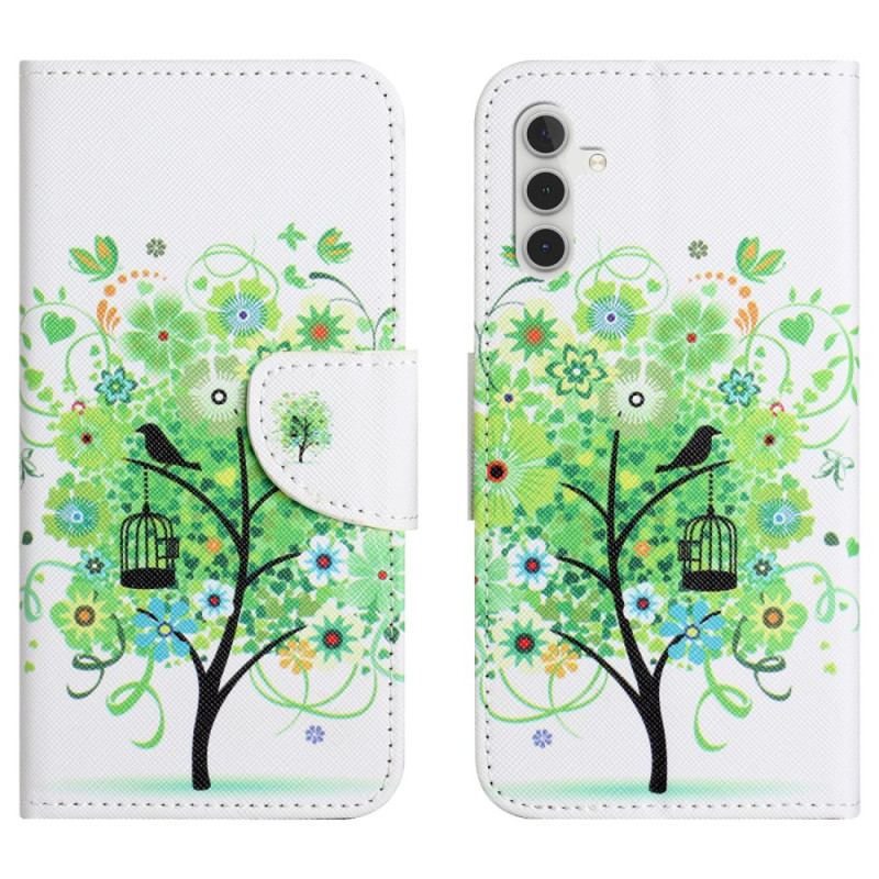 Etui Folio Do Samsung Galaxy S24 Plus 5g Zielone Drzewo