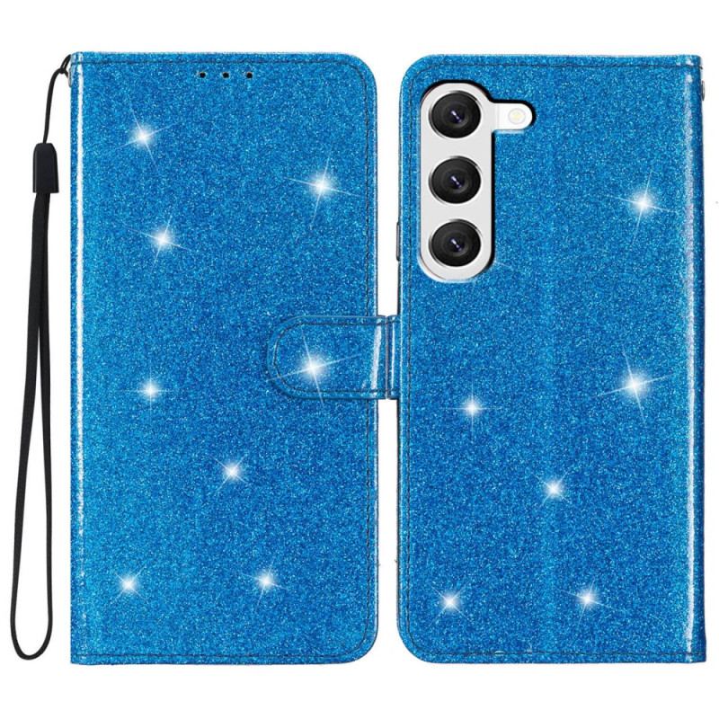 Etui Folio Samsung Galaxy S24 Plus 5g Cekiny Z Paskami