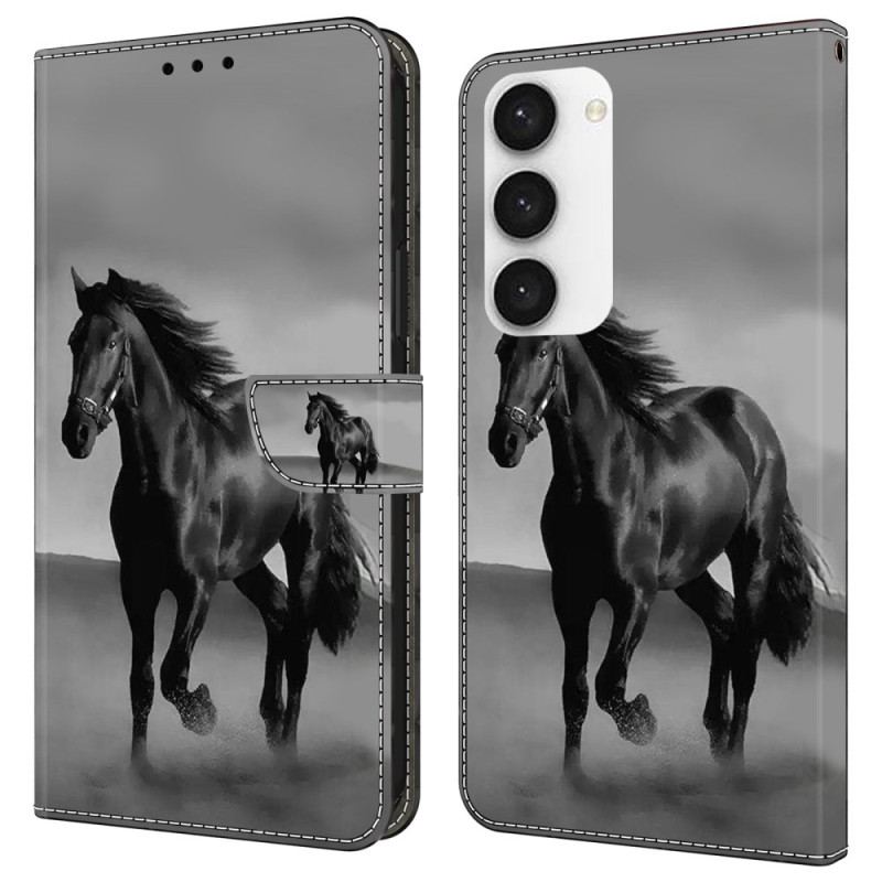 Etui Folio Samsung Galaxy S24 Plus 5g CZarny Koń