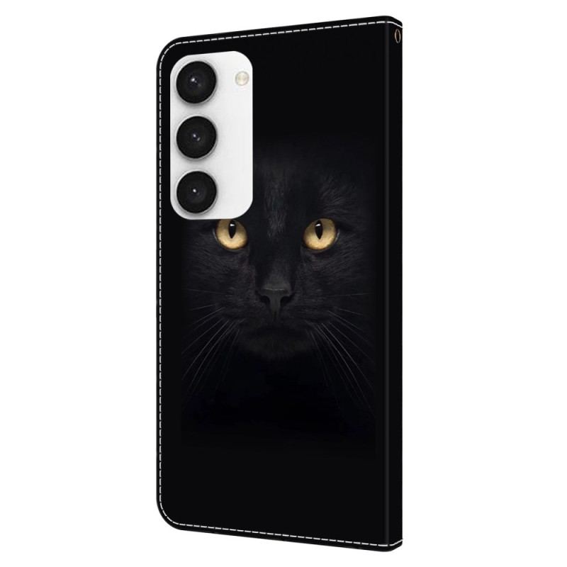 Etui Folio Samsung Galaxy S24 Plus 5g CZarny Kot Etui Ochronne