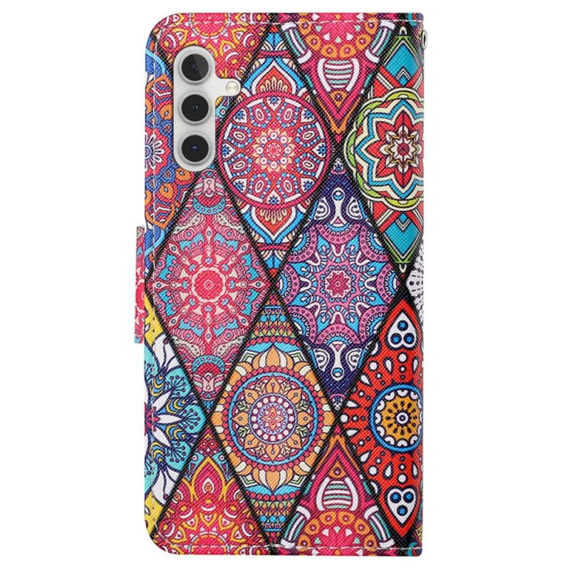 Etui Folio Samsung Galaxy S24 Plus 5g Diamenty Totemu Z Paskiem Etui Ochronne