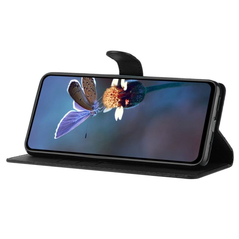 Etui Folio Samsung Galaxy S24 Plus 5g Drukowane Kwiaty I Smycz Etui Ochronne