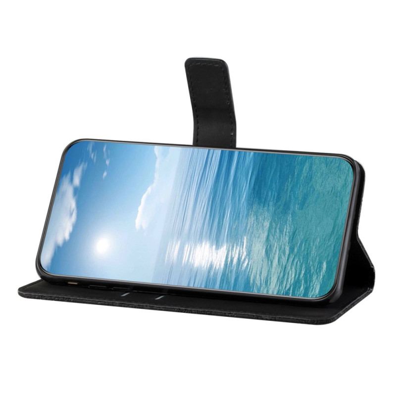 Etui Folio Samsung Galaxy S24 Plus 5g Etniczne Kwiaty Etui Ochronne