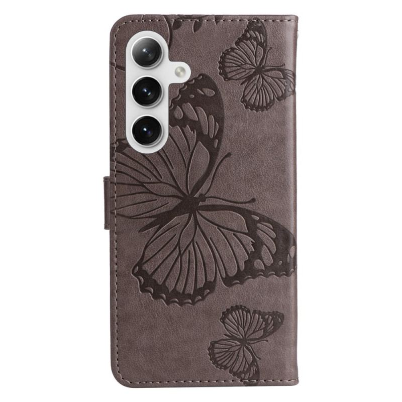 Etui Folio Samsung Galaxy S24 Plus 5g Gigantyczne Motyle Etui Ochronne
