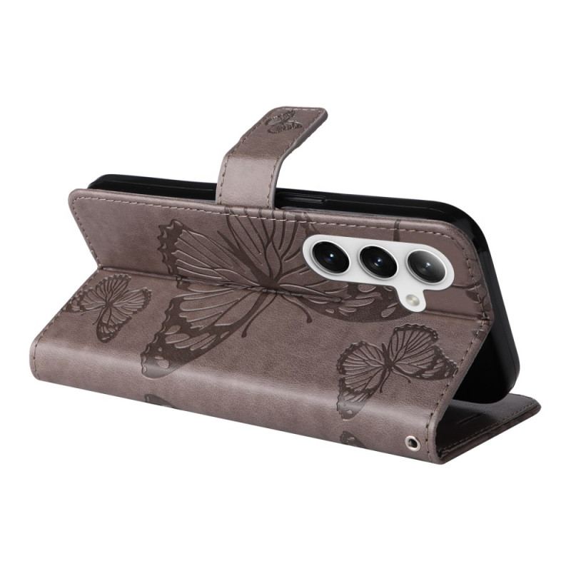 Etui Folio Samsung Galaxy S24 Plus 5g Gigantyczne Motyle Etui Ochronne