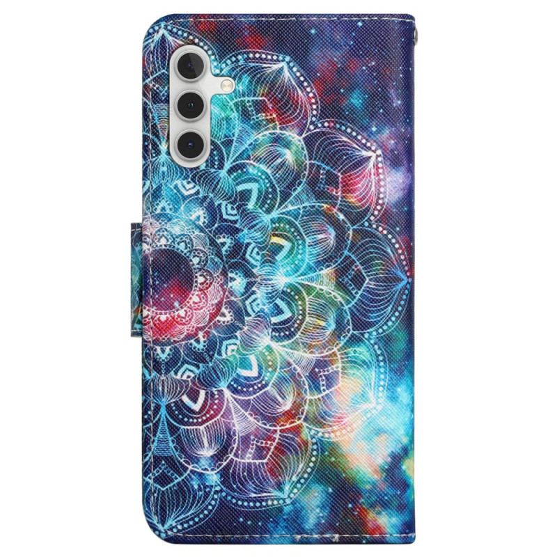 Etui Folio Samsung Galaxy S24 Plus 5g Kolorowa Mandala Z Paskiem Etui Ochronne