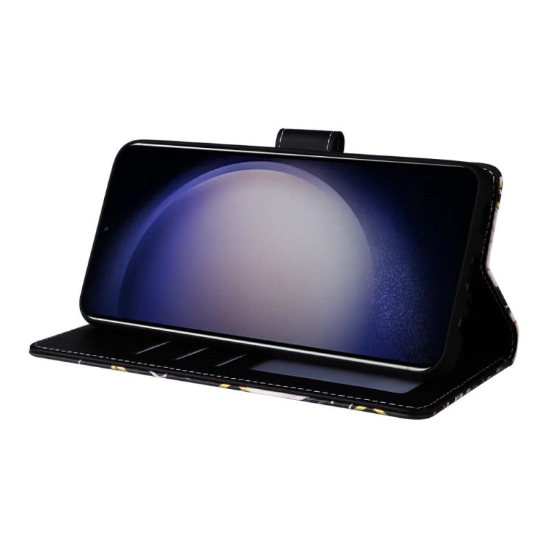 Etui Folio Samsung Galaxy S24 Plus 5g Marmurowy Nadruk Z Paskiem