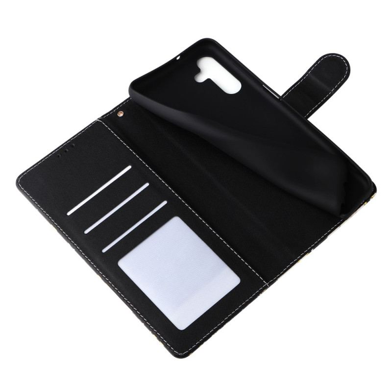 Etui Folio Samsung Galaxy S24 Plus 5g Marmurowy Nadruk Z Paskiem