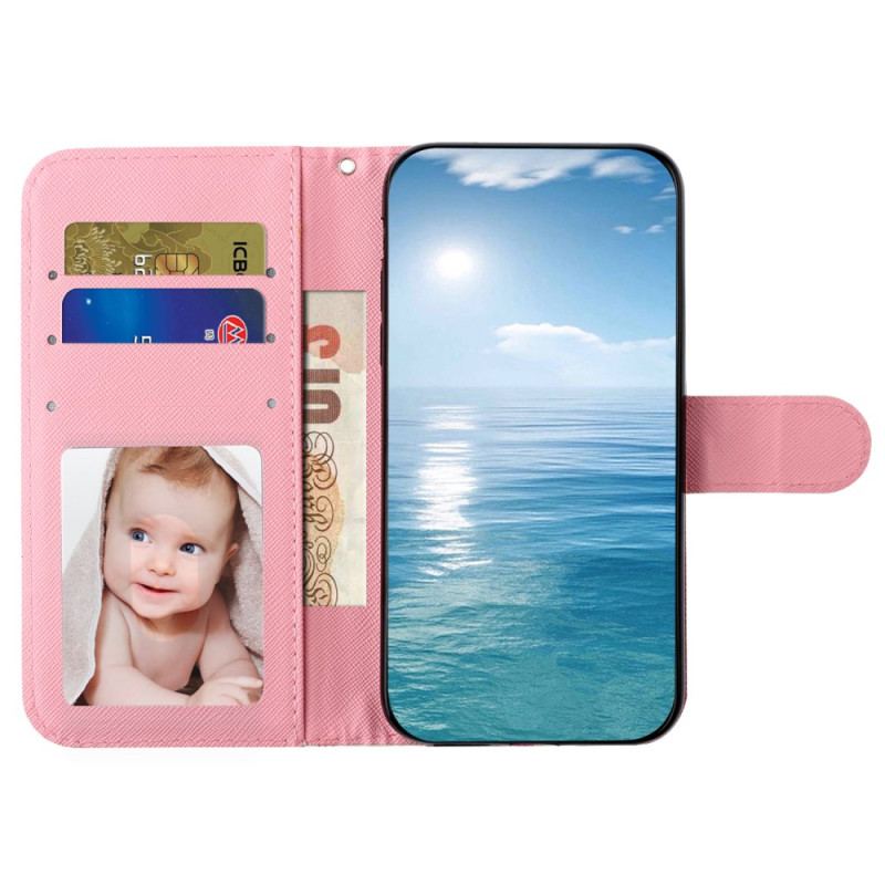 Etui Folio Samsung Galaxy S24 Plus 5g Misie Na Smyczy Etui Ochronne