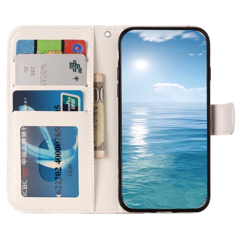 Etui Folio Samsung Galaxy S24 Plus 5g Niebieska Sowa Z Paskiem