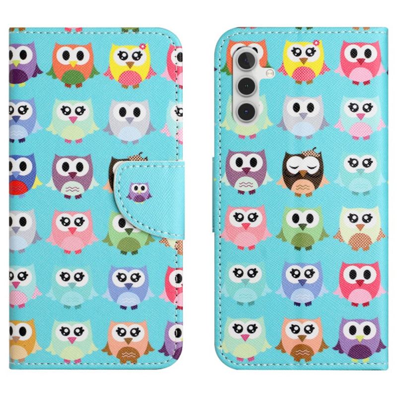 Etui Folio Samsung Galaxy S24 Plus 5g Plemię Sów Etui Ochronne
