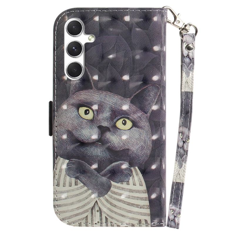 Etui Folio Samsung Galaxy S24 Plus 5g Przytulny Kot Z Paskiem
