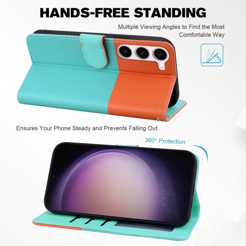 Etui Folio Samsung Galaxy S24 Plus 5g Śmieszne Zwierzęta Z Paskiem