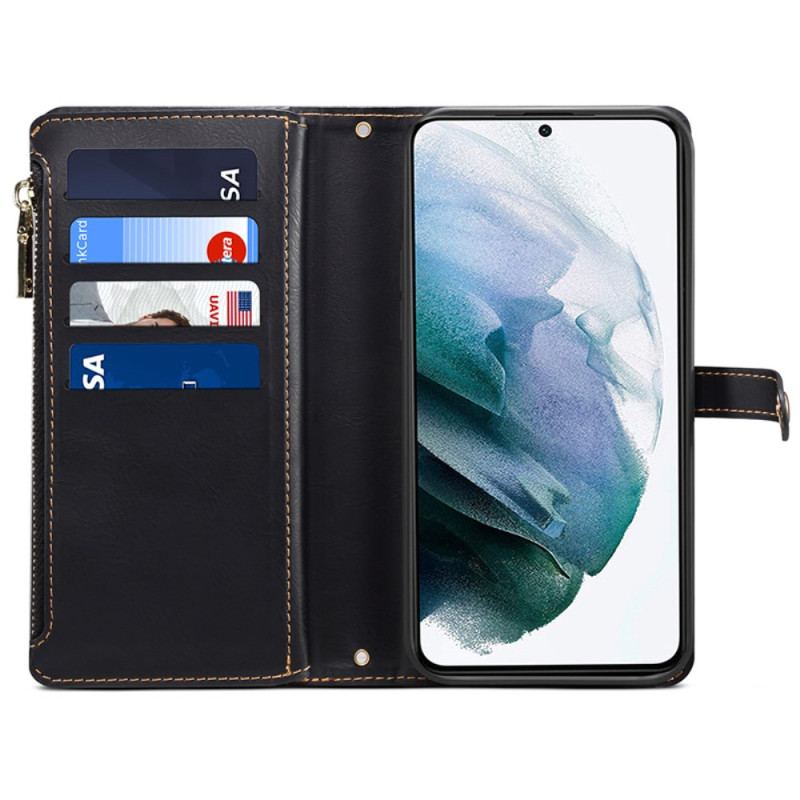Etui Folio Samsung Galaxy S24 Plus 5g Smycz Blokująca Rfid I Pasek Na Ramię Eseble Etui Ochronne