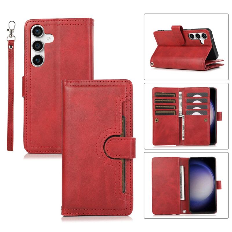 Etui Folio Samsung Galaxy S24 Plus 5g Stylowy Pasek Etui Ochronne