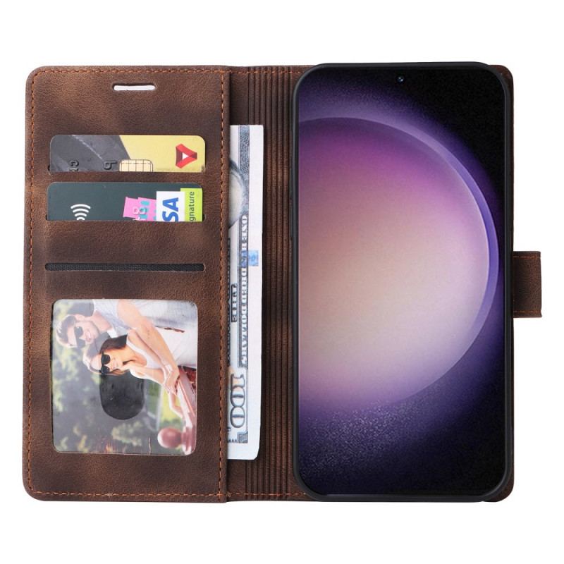 Etui Folio Samsung Galaxy S24 Plus 5g Stylowy Zamszowy Design Etui Ochronne
