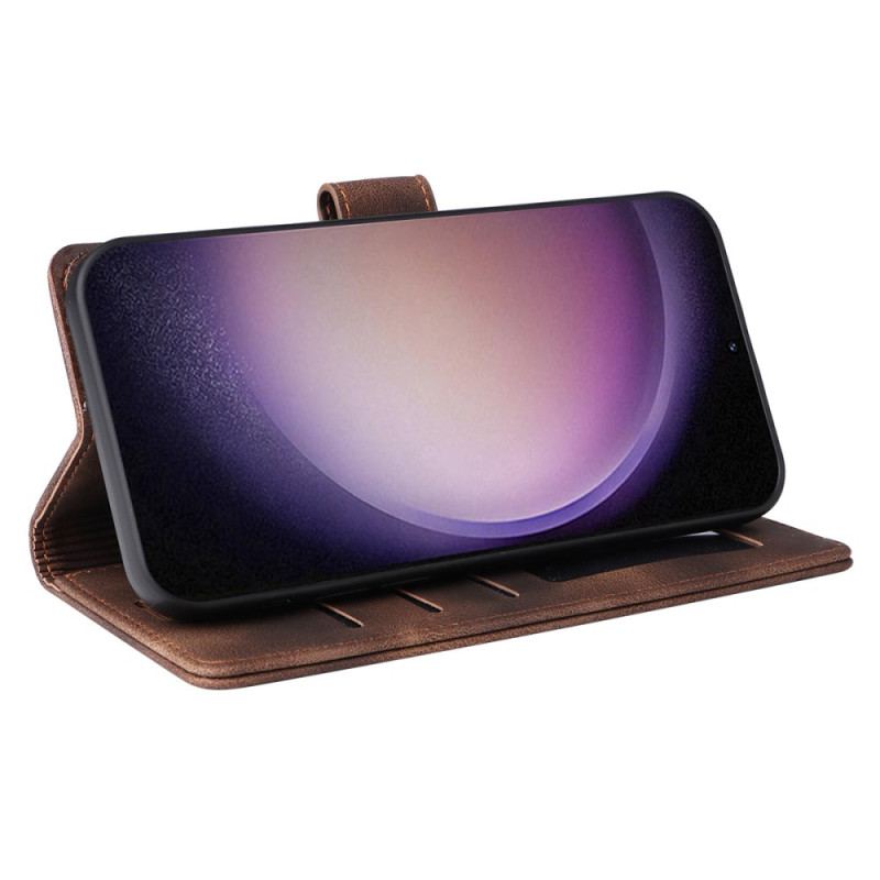 Etui Folio Samsung Galaxy S24 Plus 5g Stylowy Zamszowy Design Etui Ochronne