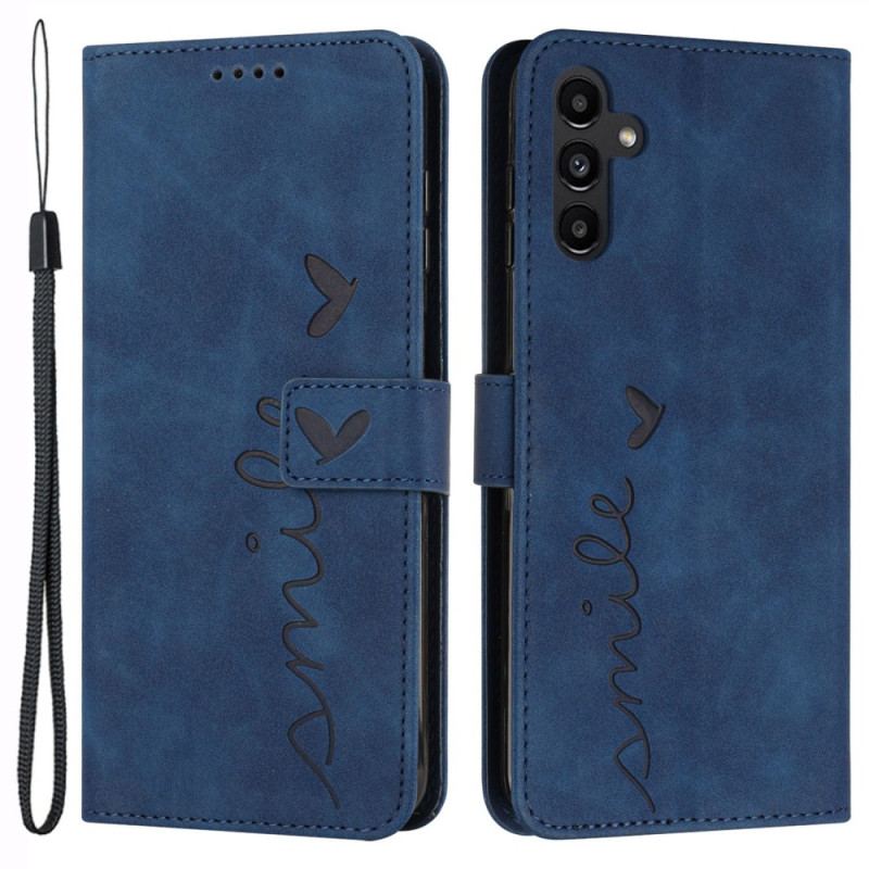 Etui Folio Samsung Galaxy S24 Plus 5g Uśmiechnij Się Do Smycza