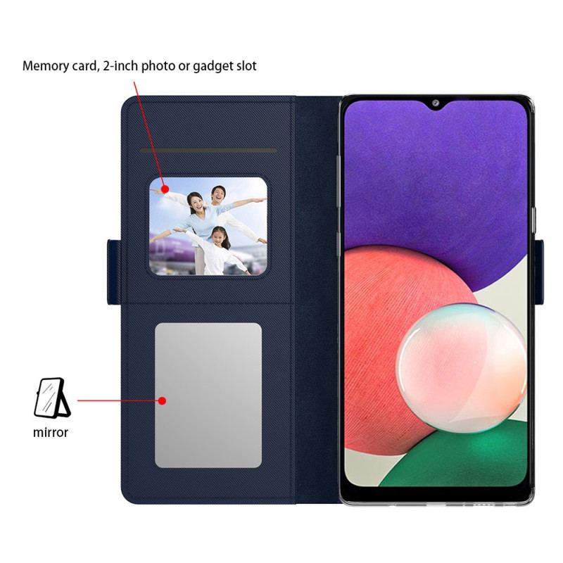 Etui Folio Samsung Galaxy S24 Plus 5g Z Wyjmowanym Etui Na Karty I Lusterkiem Etui Ochronne