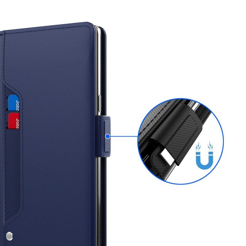 Etui Folio Samsung Galaxy S24 Plus 5g Z Wyjmowanym Etui Na Karty I Lusterkiem Etui Ochronne