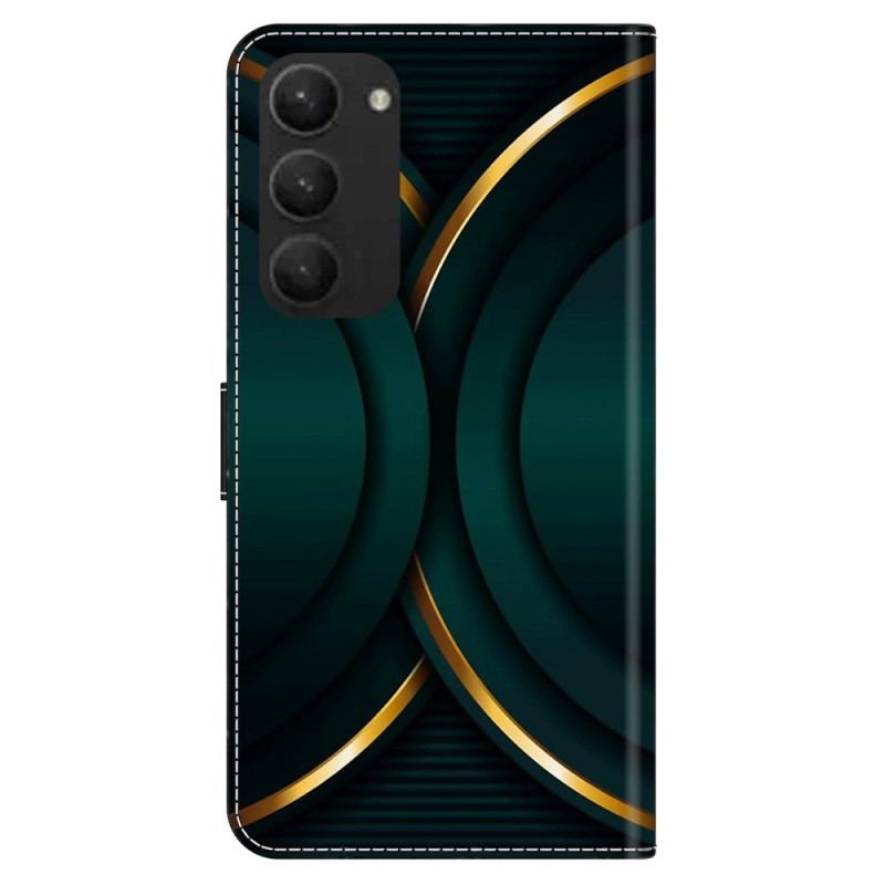 Etui Folio Samsung Galaxy S24 Plus 5g Złoty Kontur