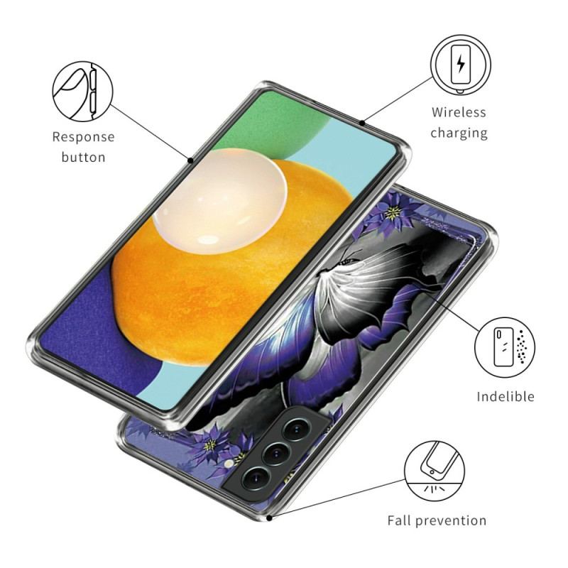 Etui Samsung Galaxy S24 Plus 5g Fioletowy Motyl