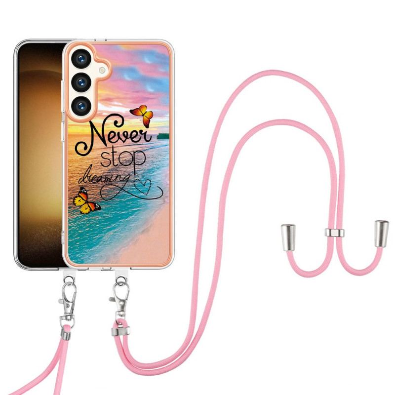 Etui Samsung Galaxy S24 Plus 5g Kordon Nigdy Nie Przestawaj Marzyć