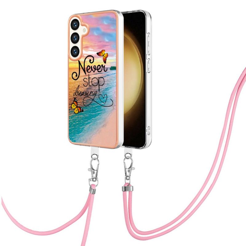 Etui Samsung Galaxy S24 Plus 5g Kordon Nigdy Nie Przestawaj Marzyć