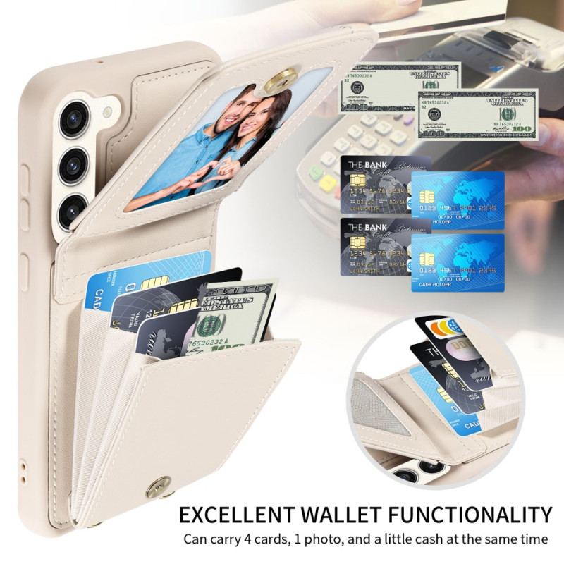 Etui Samsung Galaxy S24 Plus 5g Etui Na Karty Ze Smyczą Blokującą Rfid I Paskiem Na Ramię