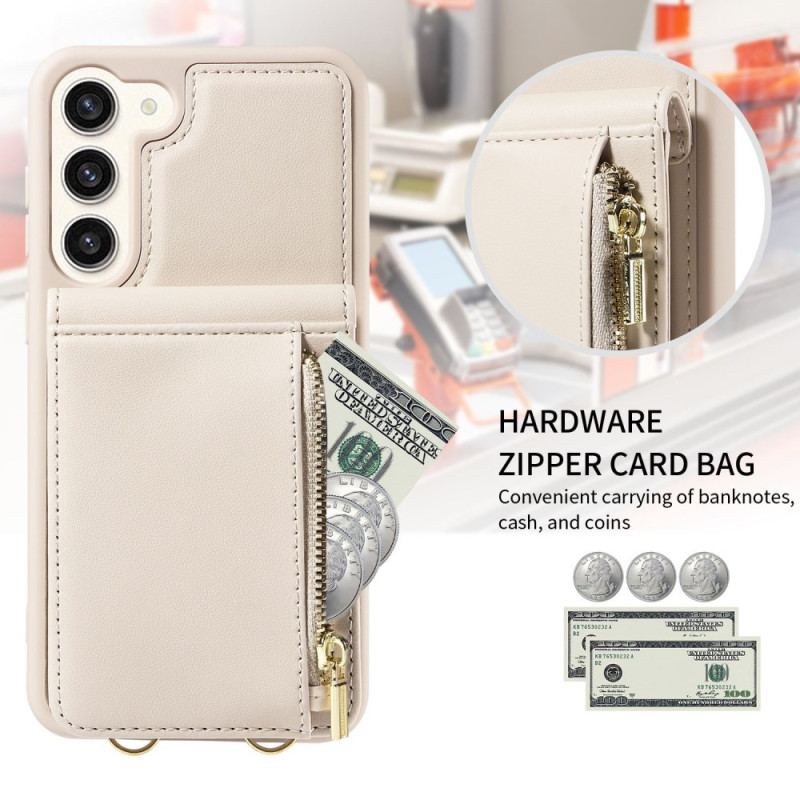 Etui Samsung Galaxy S24 Plus 5g Etui Na Karty Ze Smyczą Blokującą Rfid I Paskiem Na Ramię