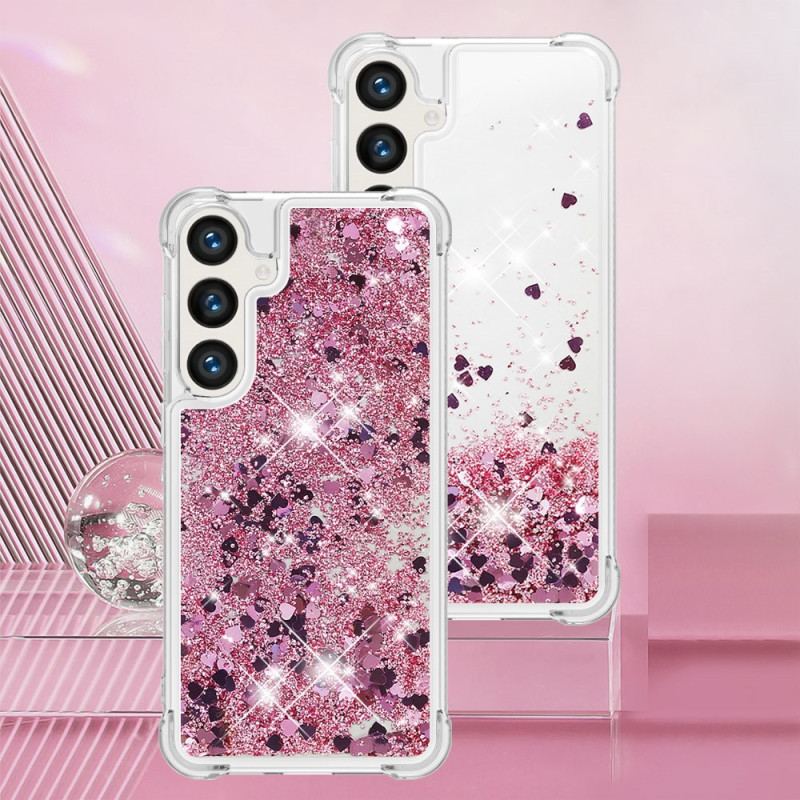 Etui Samsung Galaxy S24 Plus 5g Pływający Sznurek Z Cekinami