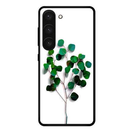 Etui Samsung Galaxy S24 Plus 5g Szkło Hartowane Małe Zielone Listki