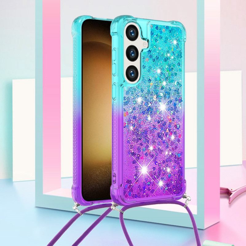 Etui Samsung Galaxy S24 Plus 5g Sznurek Z Intensywnymi Cekinami