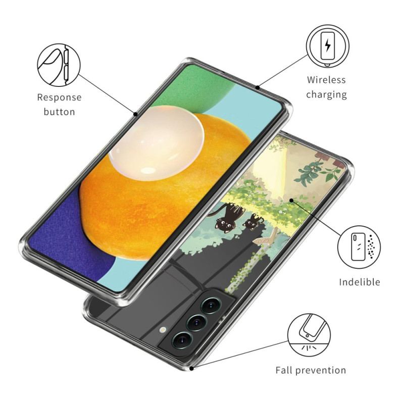 Etui Samsung Galaxy S24 Plus 5g Z Motywem Dwóch Kotów