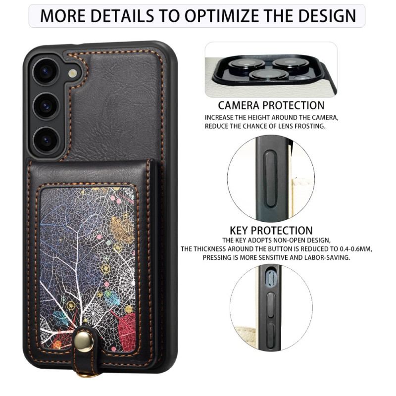 Etui Samsung Galaxy S24 Plus 5g Z Uchwytem Na Kartę I Paskiem Na Ramię Etui Ochronne