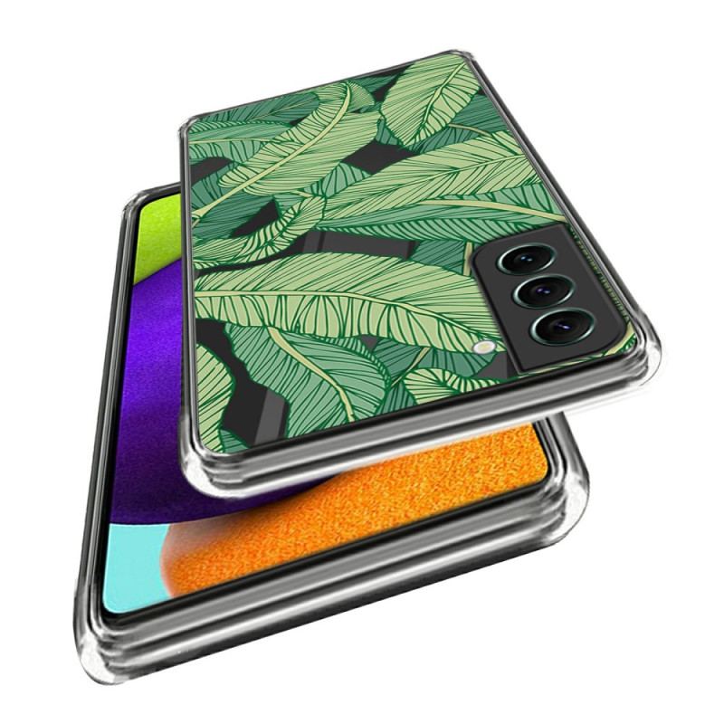 Etui Samsung Galaxy S24 Plus 5g Zielone Liście Etui Ochronne