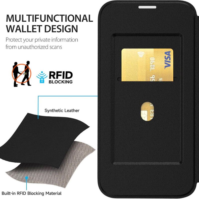 Flip Kotelot Samsung Galaxy S24 Plus 5g Etui Na Telefon Z Blokadą Magnetyczną Rfid