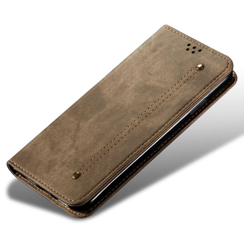 Flip Kotelot Samsung Galaxy S24 Plus 5g Tekstura Dżinsów