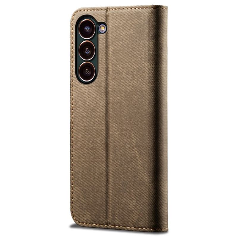 Flip Kotelot Samsung Galaxy S24 Plus 5g Tekstura Dżinsów