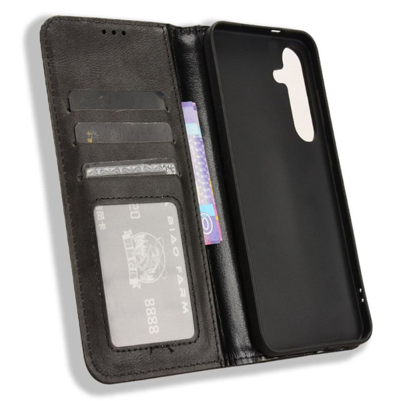 Flip Kotelot Samsung Galaxy S24 Plus 5g Vintage Etui Ochronne