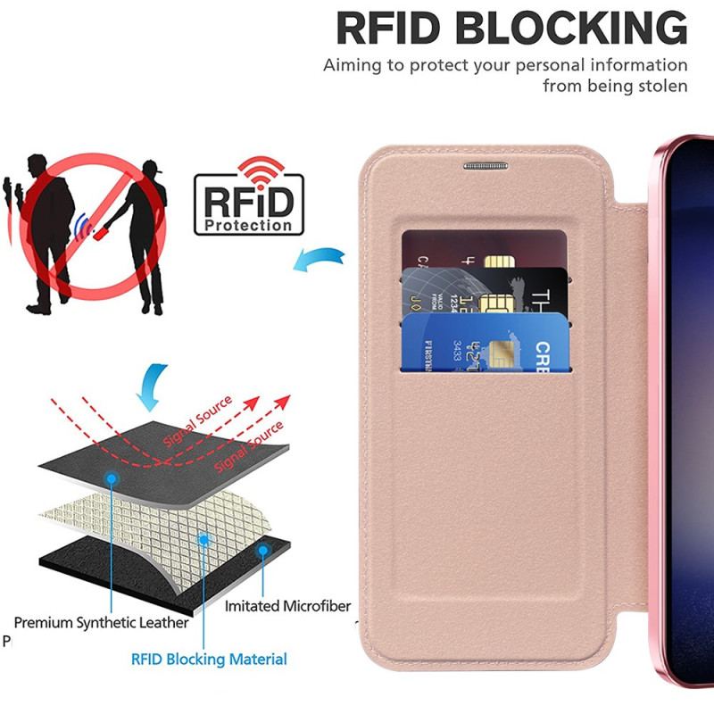 Flip Kotelot Samsung Galaxy S24 Plus 5g Wyściełane Kompatybilne Z Magsafe
