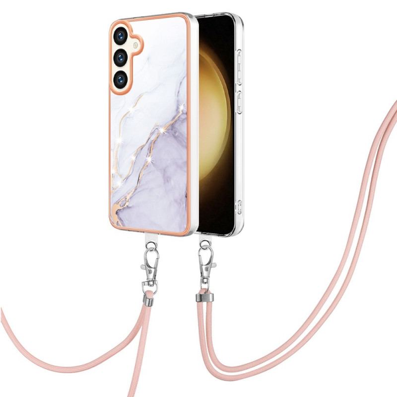 Futerały Samsung Galaxy S24 Plus 5g Etui Na Telefon Sznurek Marmurkowy