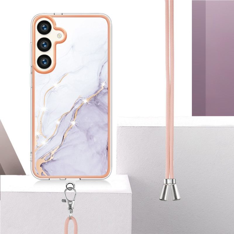 Futerały Samsung Galaxy S24 Plus 5g Etui Na Telefon Sznurek Marmurkowy
