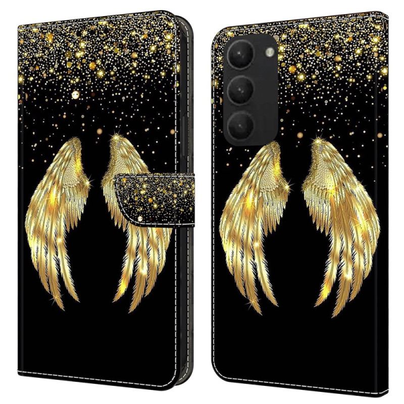 Obudowa Samsung Galaxy S24 Plus 5g Etui Na Telefon Złote Skrzydła